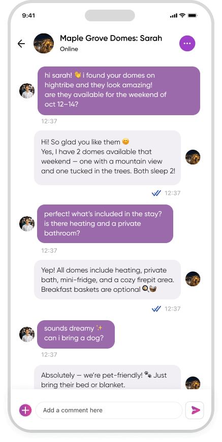Chat interface 1